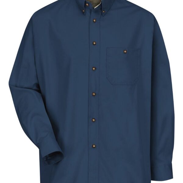 Men's Cotton Contrast Dress Shirt Thumbnail